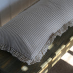 Ellenvale Grace Linen Blend Bolster Cushion in Neutral Sand
