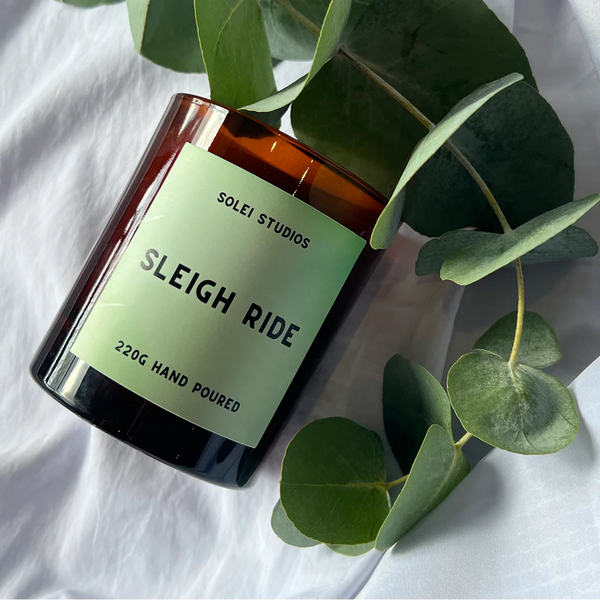 Solei Studios Sleigh Ride Winter Scented Soy Wax Candle