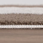 The Rugs Loft Checkerboard Brown Rug