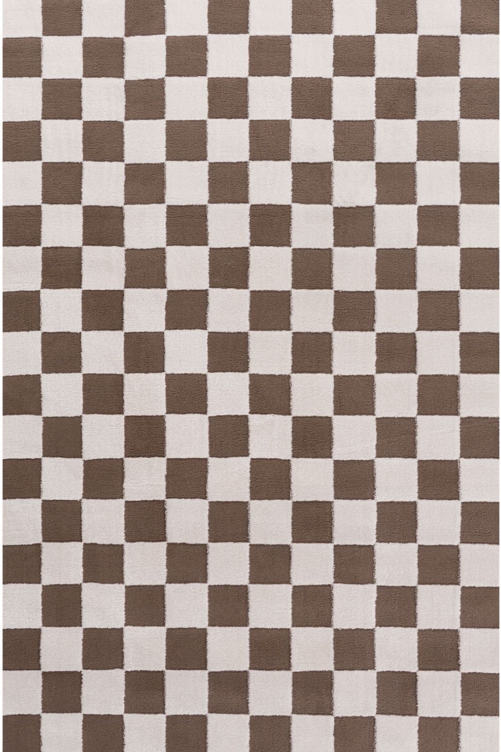 The Rugs Loft Checkerboard Brown Rug