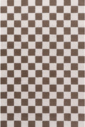 The Rugs Loft Checkerboard Brown Rug