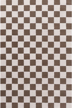 The Rugs Loft Checkerboard Brown Rug