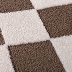 The Rugs Loft Checkerboard Brown Rug