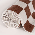 The Rugs Loft Checkerboard Terracotta Rug