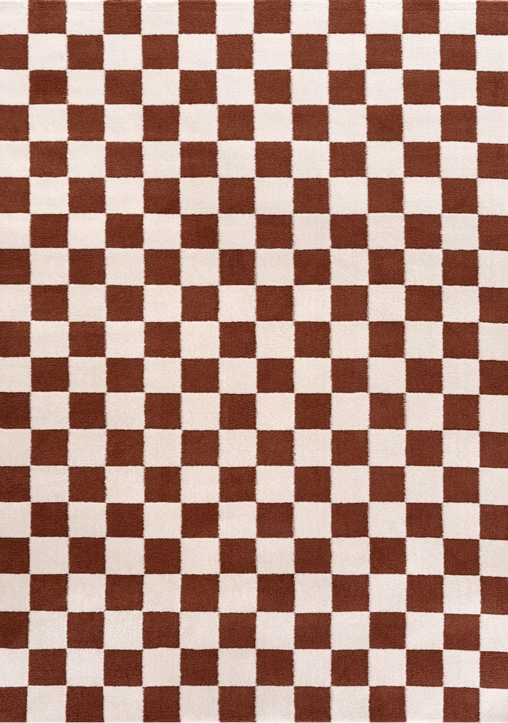 The Rugs Loft Checkerboard Terracotta Rug