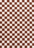 The Rugs Loft Checkerboard Terracotta Rug