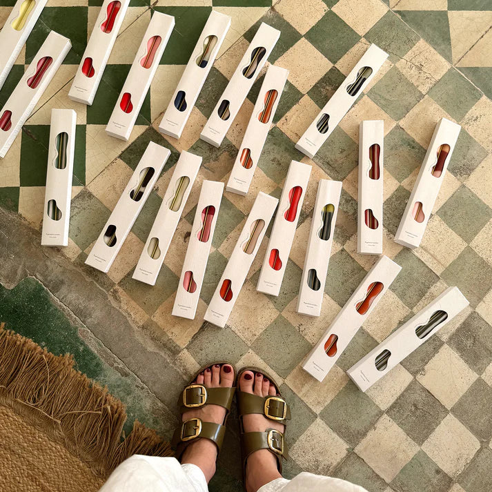 Pygmalion London Rhubarb Eco-Friendly Dinner Candles Set of 2