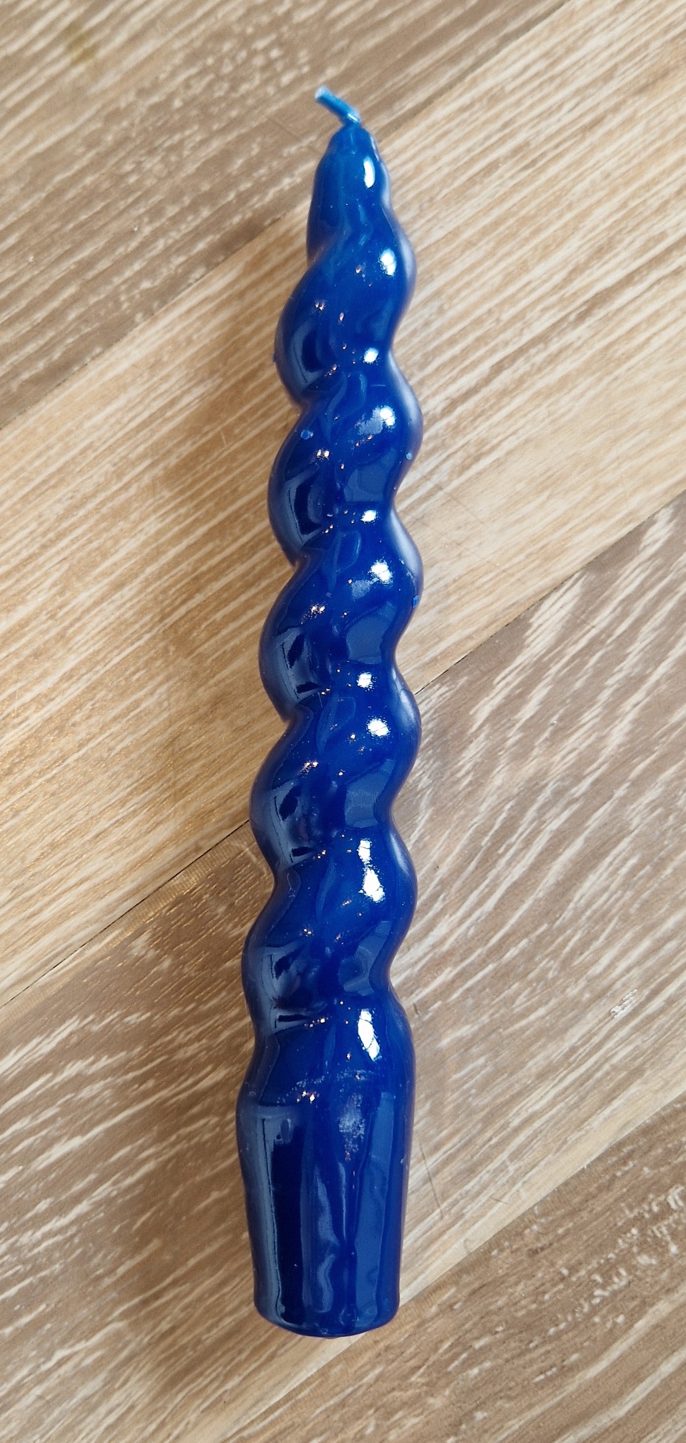 Maegen Spiral Soy Wax Candle in Tangerine or Navy