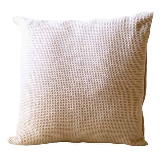 Organic Lifestyle Oat Waffle Cushion Cover