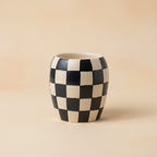 Paddywax Black Fig & Olive Ceramic Check Candle