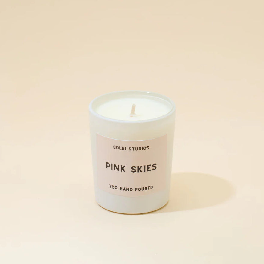 Solei Studios 100% Soy Wax Mini Jar Candles in Various Scents