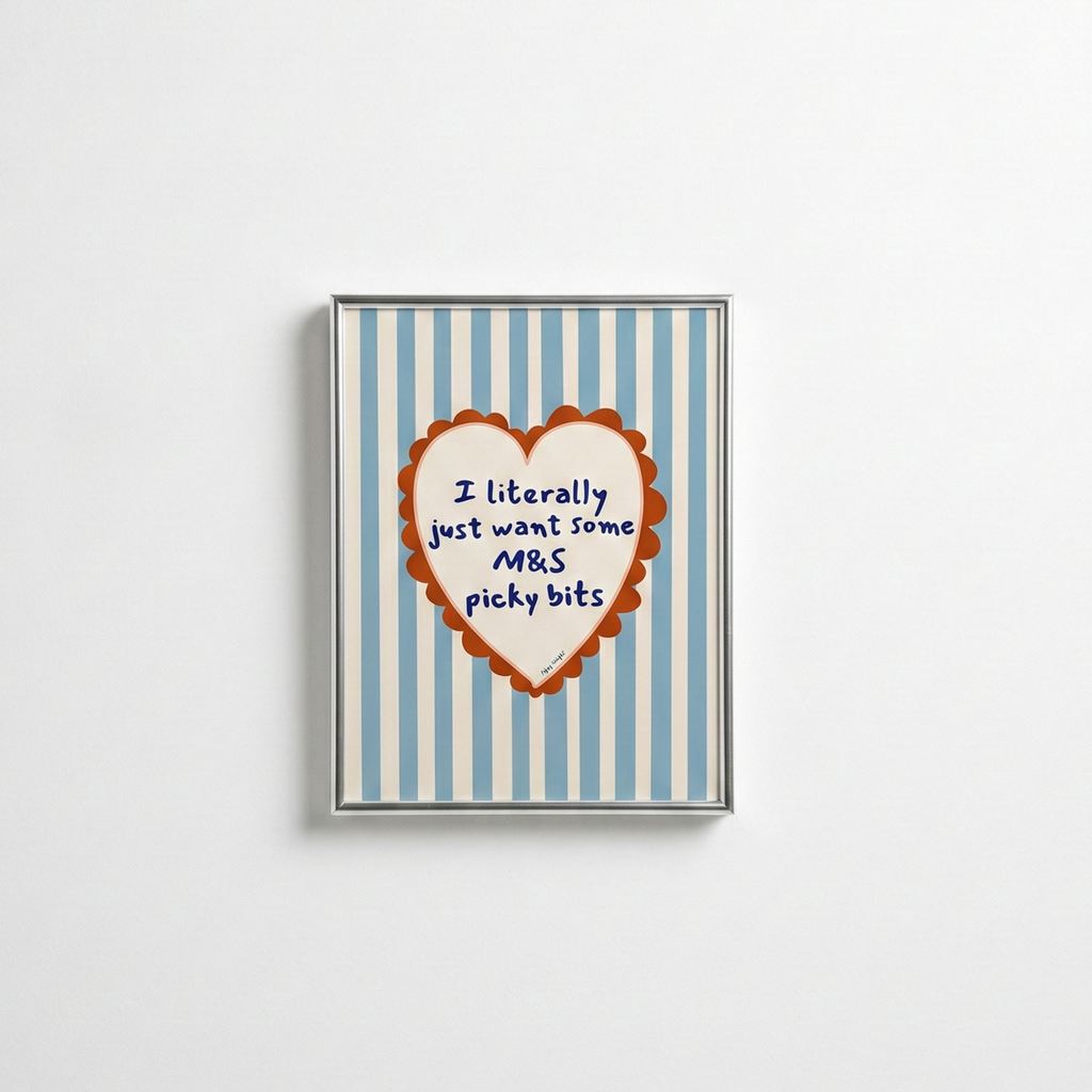 Poppy Illustrates 'M&S Picky Bits' Print in A5