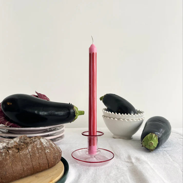 Pygmalion London Rhubarb Eco-Friendly Dinner Candles Set of 2