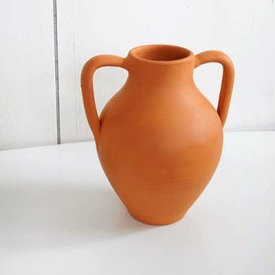 Roca Caus Handmade Vase in Terracotta
