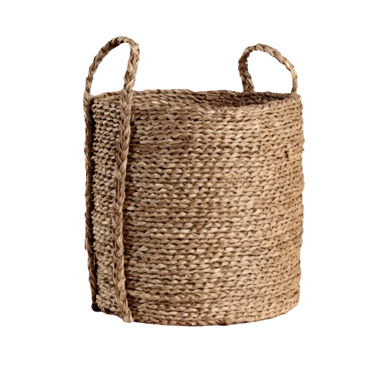 Round Seagrass Baskets with Handles