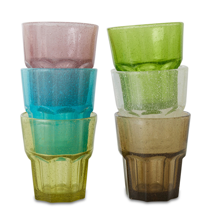 HKLIVING Mineral Water Glasses in Various Colours