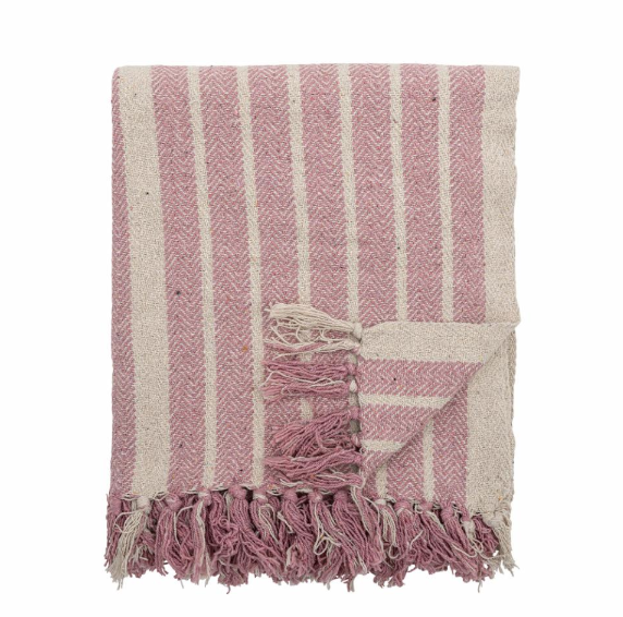 Bloomingville Monta Recycled Cotton Throw Blanket