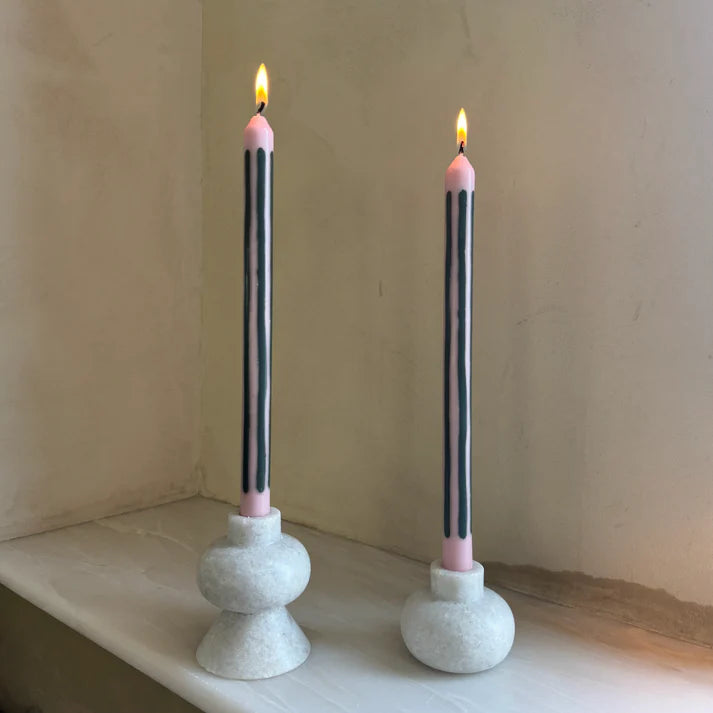 Pygmalion London Eco-Friendly Dinner Candles Set of 2 in Crumpet