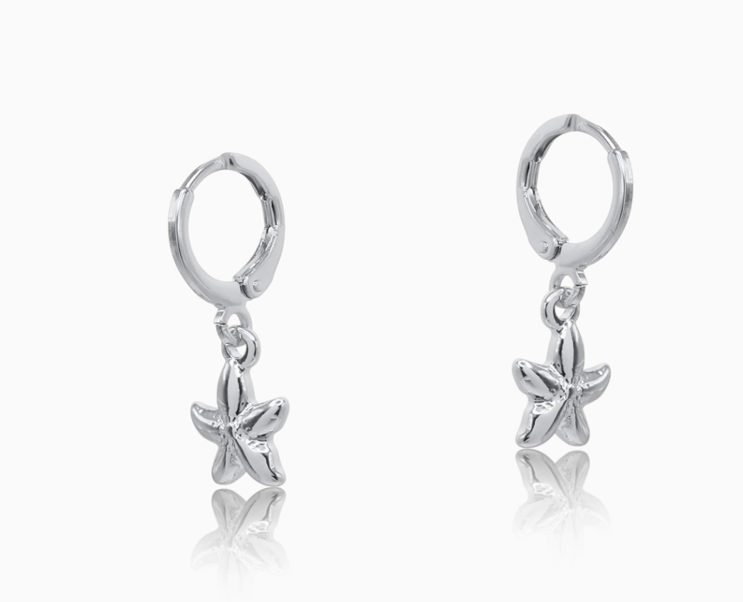 Big Metal London Sofia Sea Token Earrings in Gold or Silver