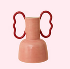 Florence MyTum Handmade Pink Ceramic Wiggle Vase