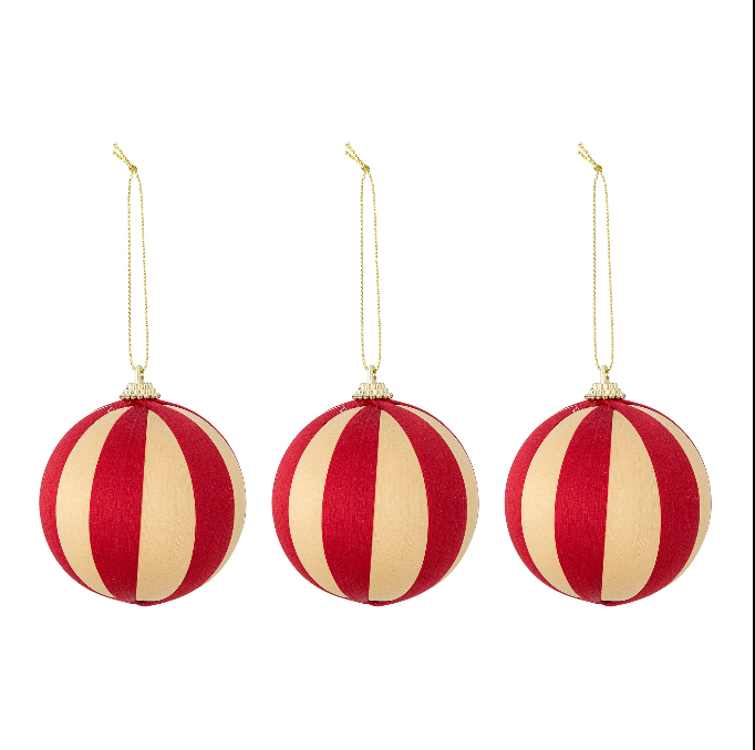 Bloomingville Wynn Red & Gold Bauble