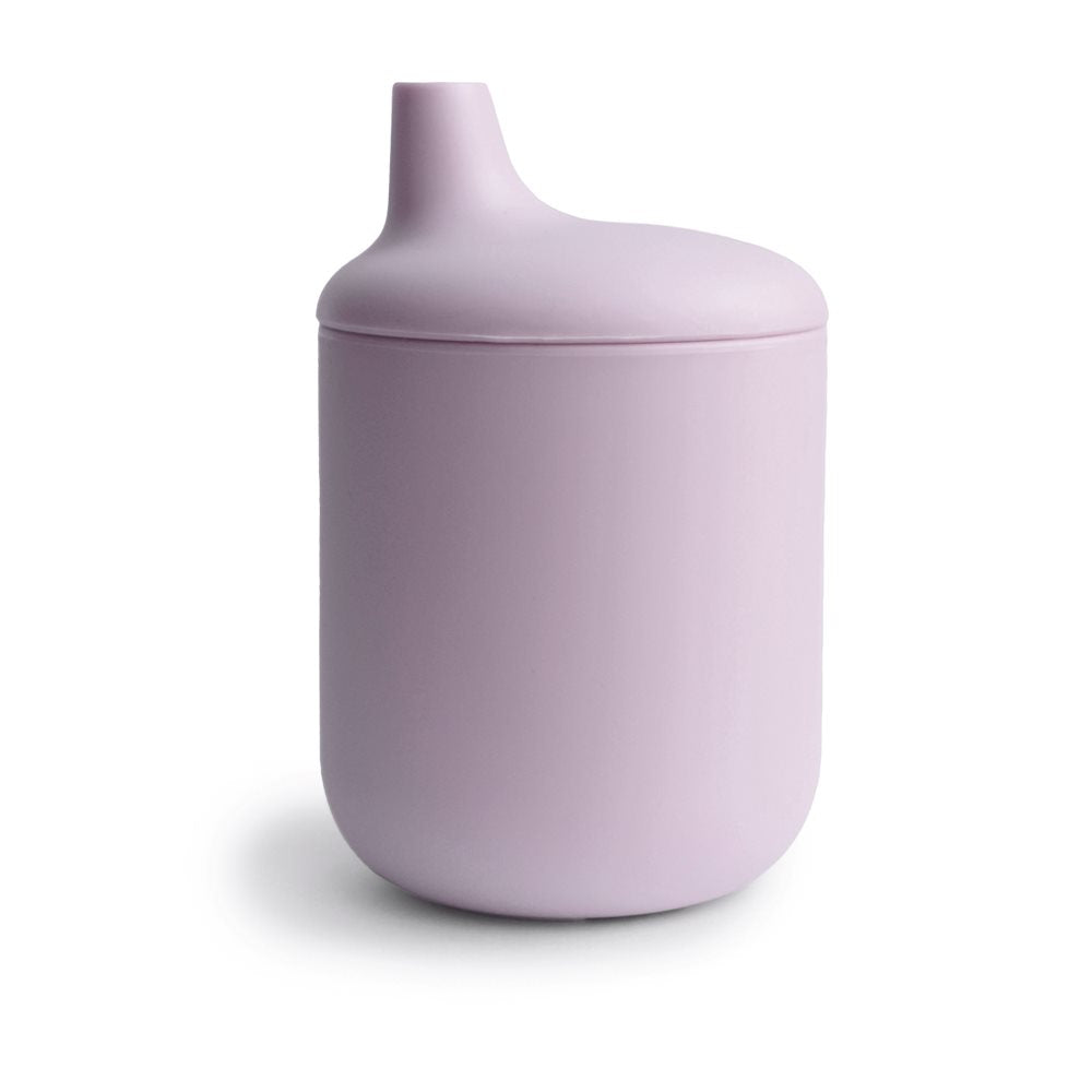 Mushie Silicone Sippy Cup in Lilac