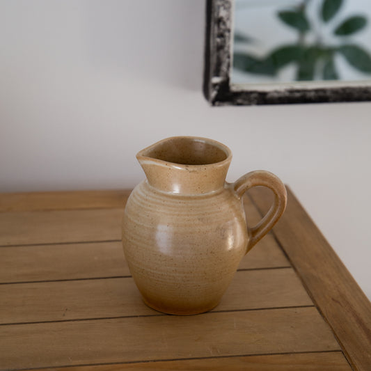 Vintage & Pre-Loved Small Brown Stoneware Jug