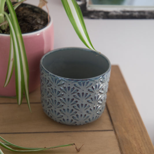 Vintage & Pre-Loved Small Green Plant Pot