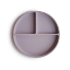 Mushie Silicone Suction Plate in Cambridge Blue