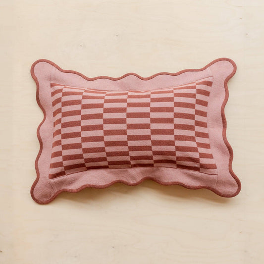 TBCo Cotton Cushion Cover in Rose Checkerboard