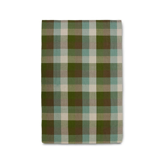HKLIVING Vida Check Tablecloth in Mint/Olive