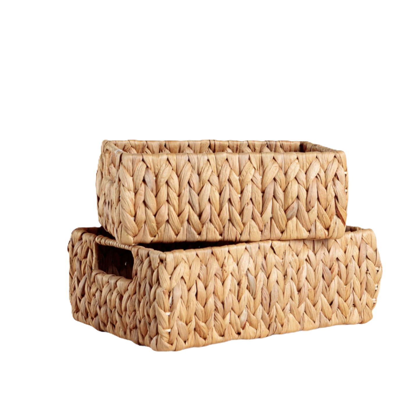 Chickidee Water Hyacinth Shallow Tray Storage