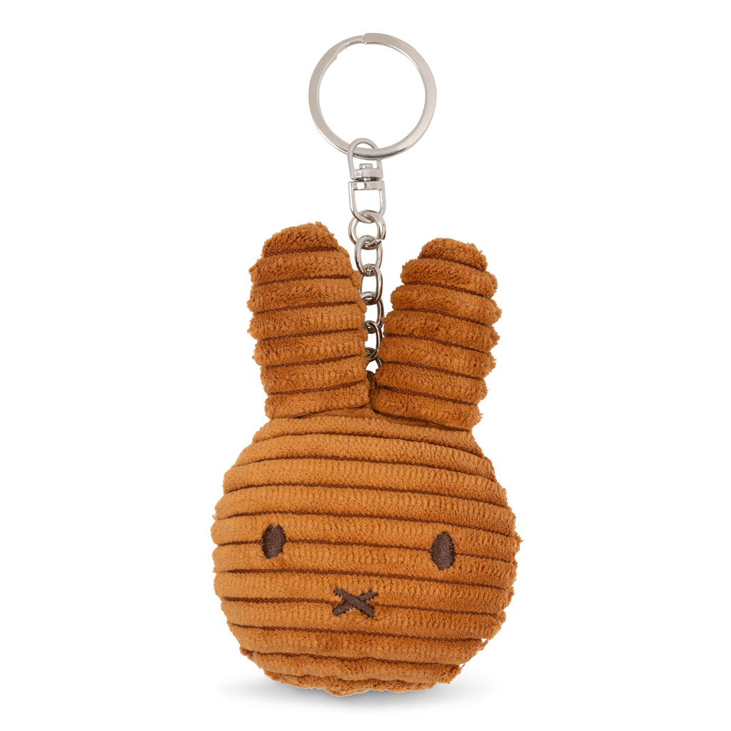 Miffy Flat Keyring Corduroy ECO in Cinnamon