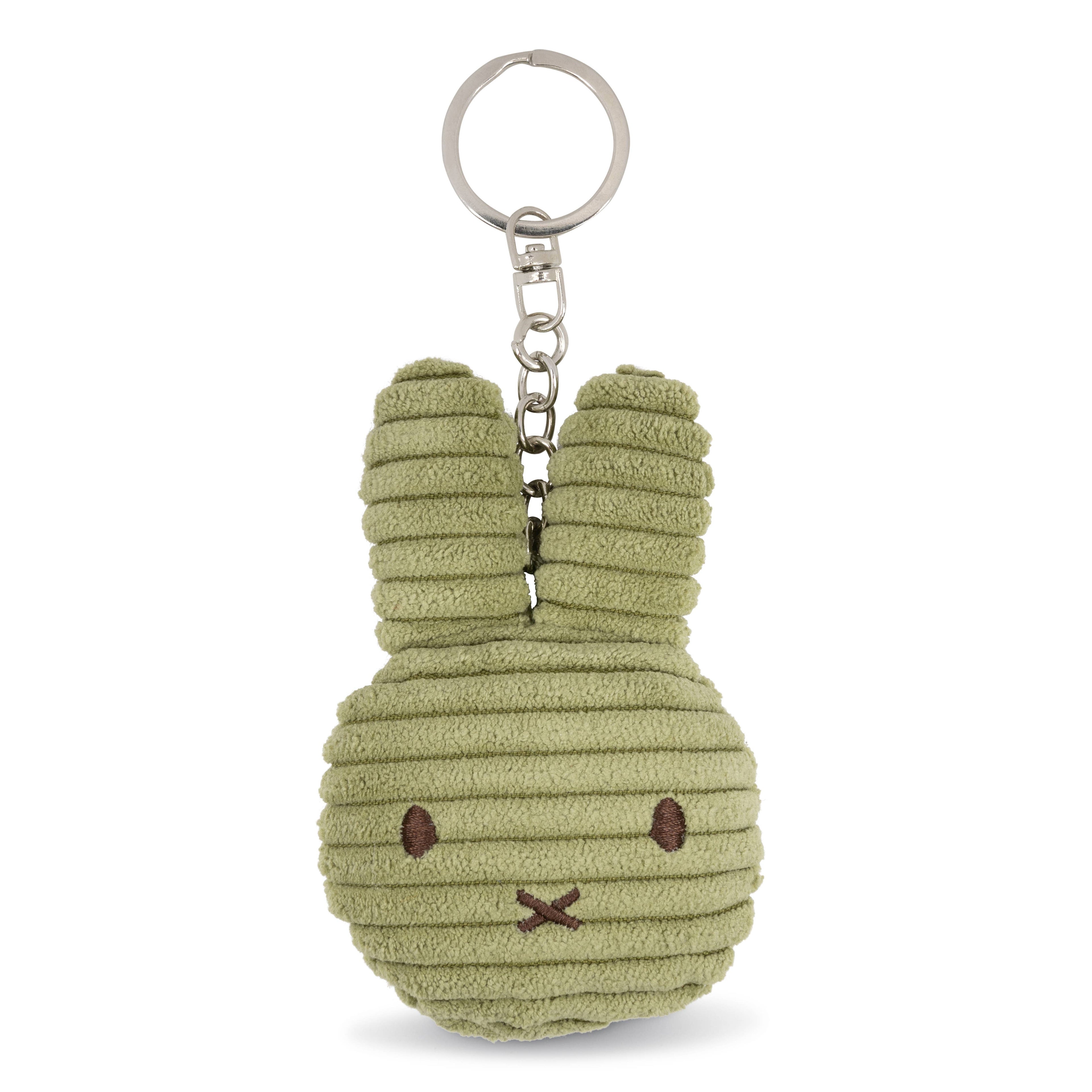 Miffy Flat Keyring Corduroy ECO in Olive Green