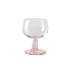 HKLIVING Swirl Wine Glass in Blue or Pink