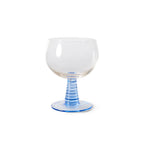 HKLIVING Swirl Wine Glass in Blue or Pink