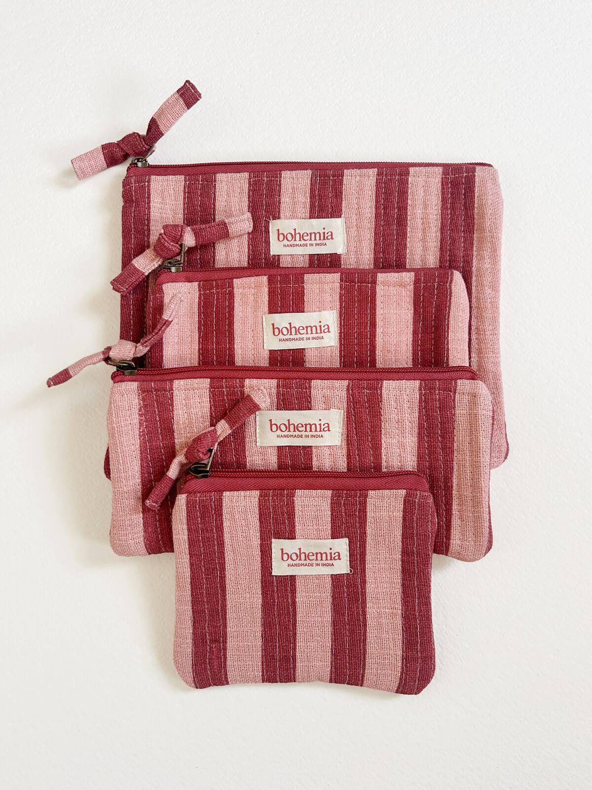 Bohemia Design Jaipur Stripe Cosmetics Pouch in Two Colours
