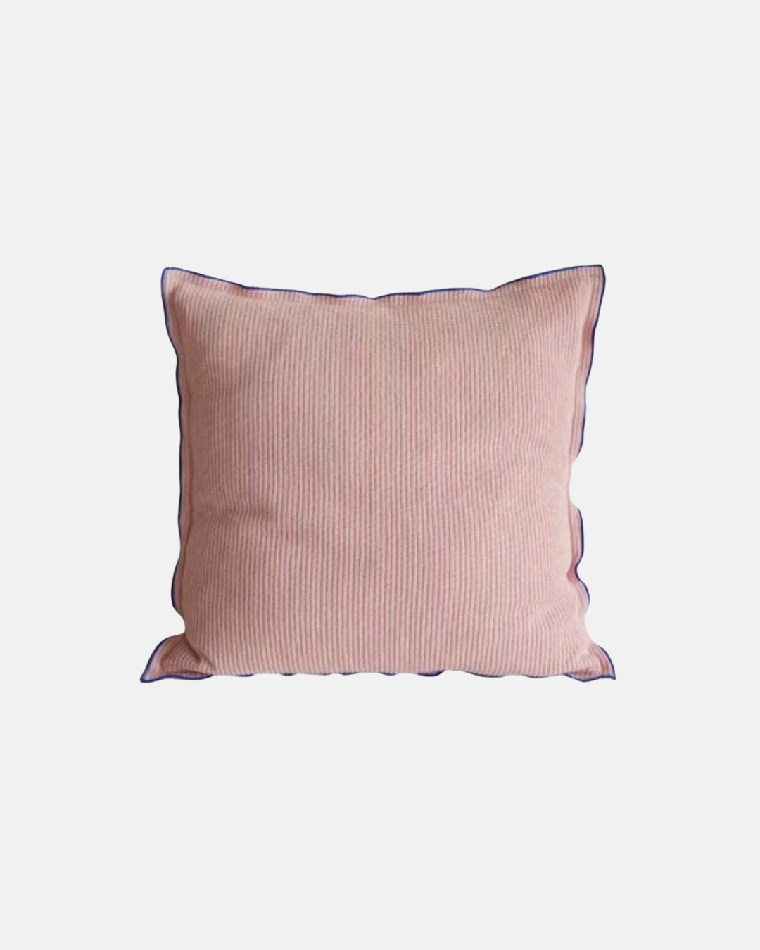 LIAN Cotton Blend Decorative Cushion Cover with Contrast Edge in Blush Pink