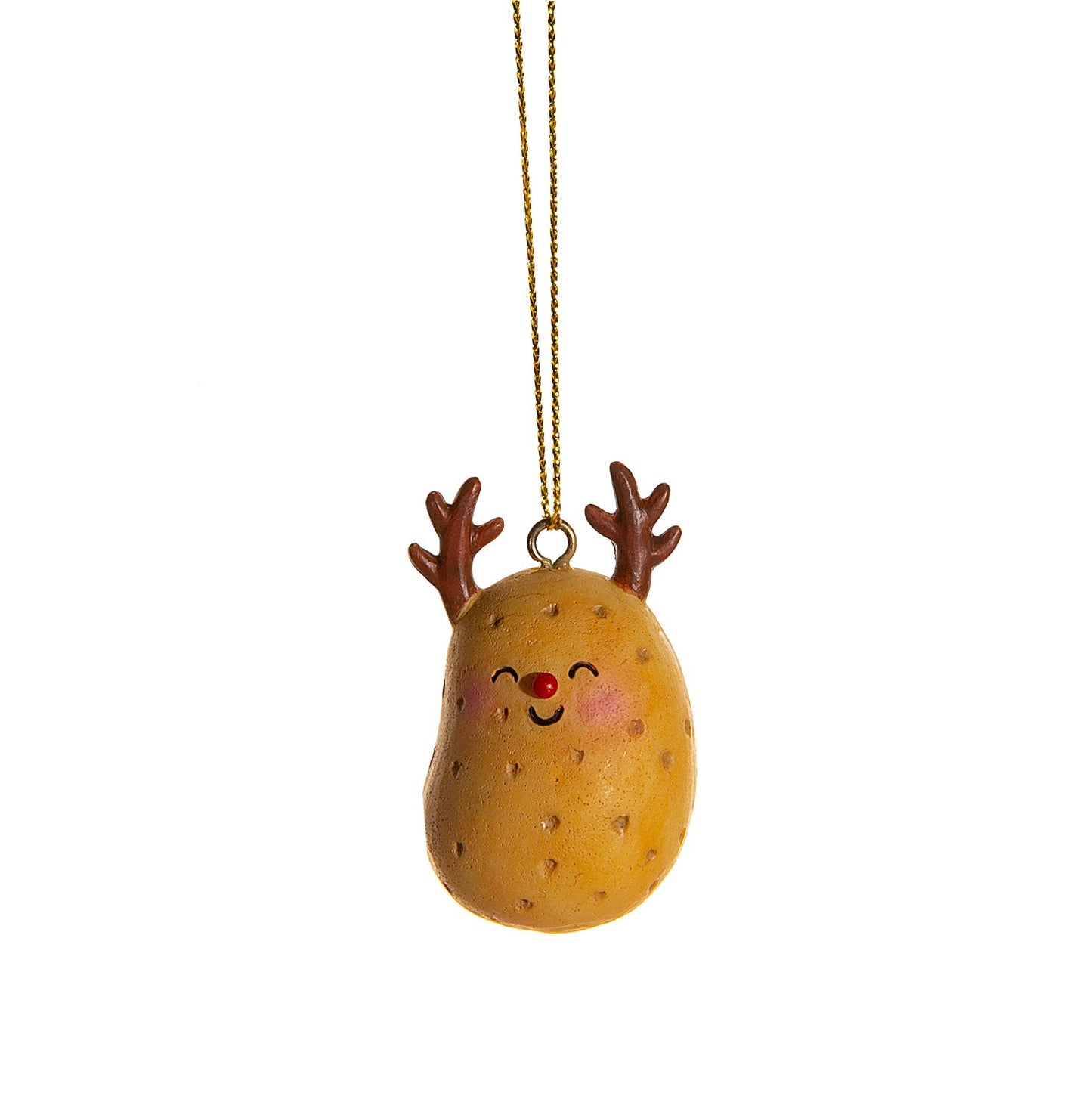Sass & Belle Happy Potatoes Hanging Christmas Decorations in a Set of 3