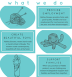 Crochet Rainbow Rattle by Pebblechild