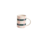 Mug with plaid pattern on a white background