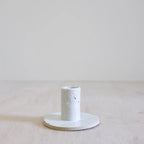 KP Studio Handmade Ceramic Candlestick Holder in Natural