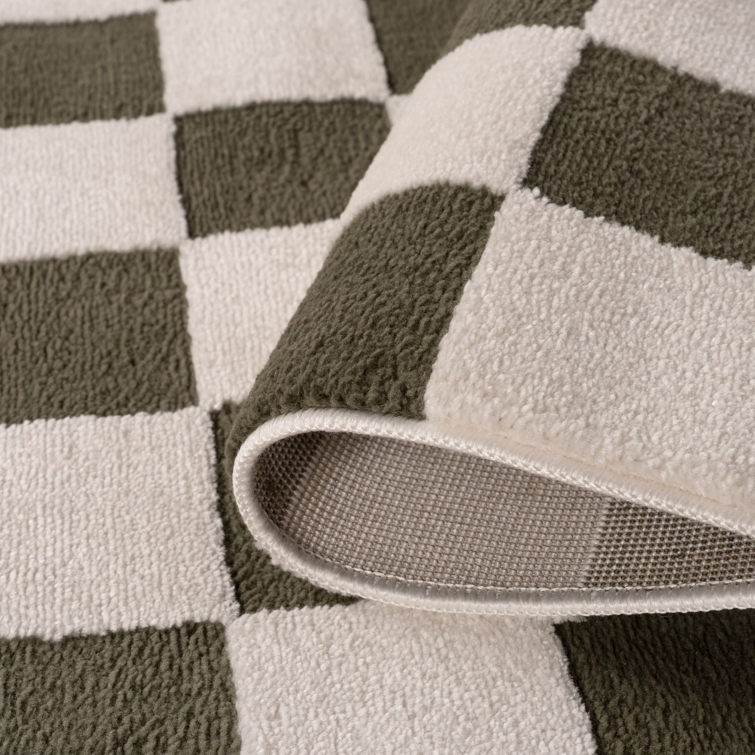 The Rugs Loft Checkerboard Green Rug
