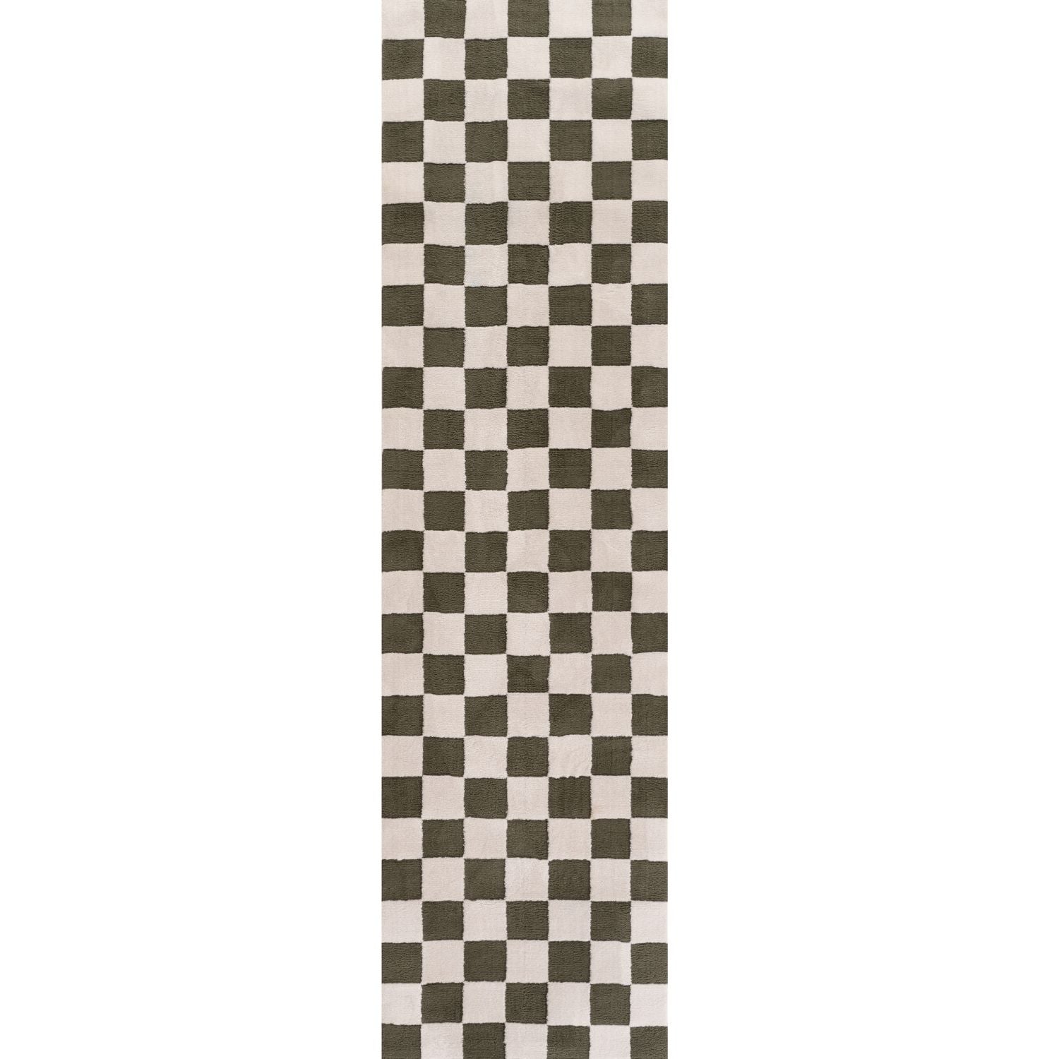 The Rugs Loft Checkerboard Green Rug