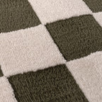 The Rugs Loft Checkerboard Green Rug