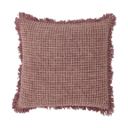 Bloomingville Ruffled 100% Cotton Delva Cushion in Pink