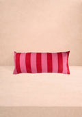 Casa Poppy Raspberry Cabana Stripe Long Lumbar Cushion Cover