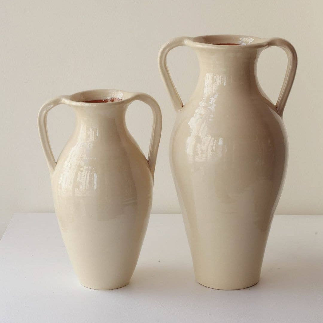 Roca Caus Classic Amphora Vase in Cream (Large)