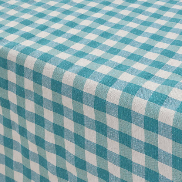 SG Hogar Light Blue Gingham Tablecloth in Various Sizes