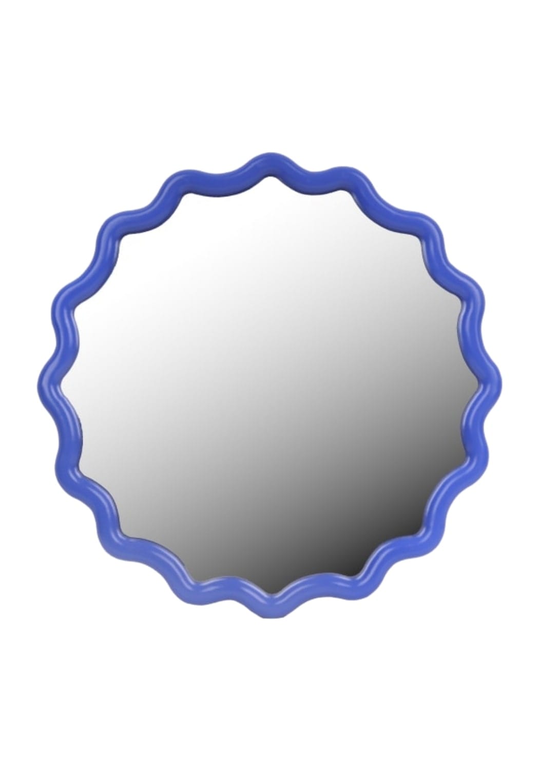 Casa Daisy Scallop Mirror in Cobalt